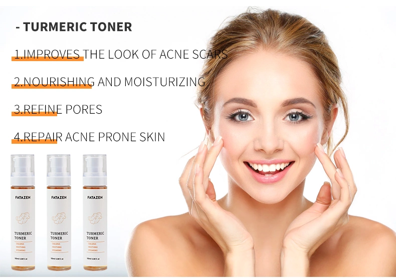 Acne Savior Natural Organic Deep Hydrating Pore Shrinking Turmeric Facial Toner spray