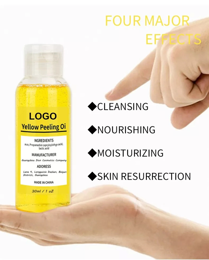 Body Hand Skin Cleansing Exfoliating Whitening Extra Strong Bleaching Dark Skin Private Label Yellow Peeling Oil