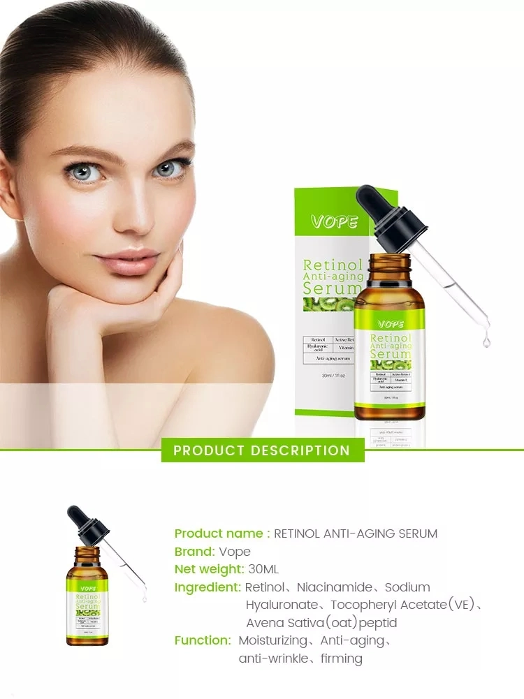 Private Label Anti-Wrinkle and Skin Brightening Retinol Serum