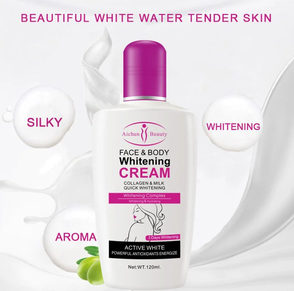 Online Wholesale in Stock Beauty Milk Moisturizer Natural Body Face Skin Whitening Lotion Cream for Women