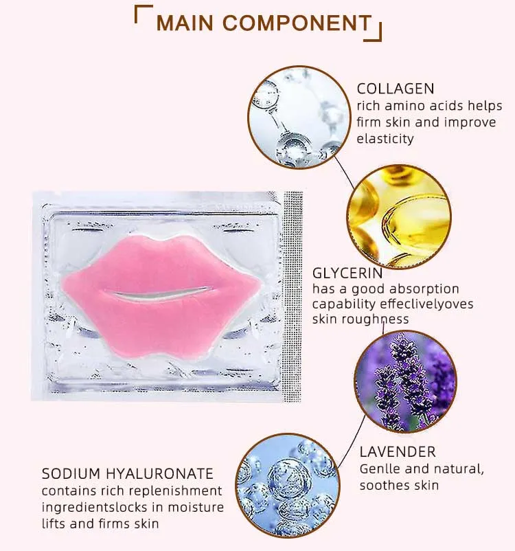 Wholesale Lip Sleeping Mask 24K Gold Collagen Lip Mask