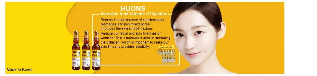 Popular for Skin Whitening Huons Face Intravenous Vitamin C Ascorbic Acid Injection