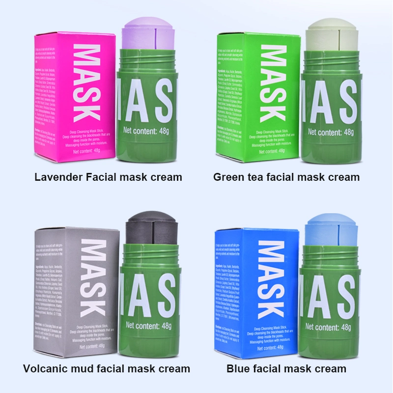 Lavender Clay Masks Acne Treatment Face Care Deep Cleansing Mask Stick Wholesale Private Label