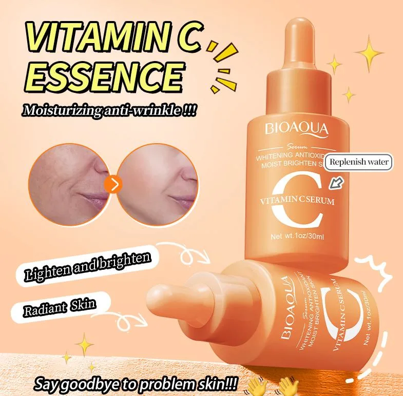 Online Wholesale in Stock Vitamin C Serum Skin Care Whitening Vc Facial Anti Aging Freckle Vitamin C Face Serum