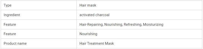 Refreshing Moisturizing Activated Charcoal Hair Mask