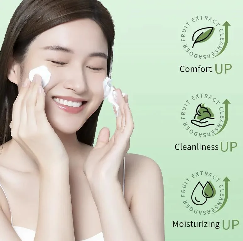 New Brand Shrink Pores Aloe Vera Vitamin C Face Wash Deep Cleansing Whitening Facial Cleanser