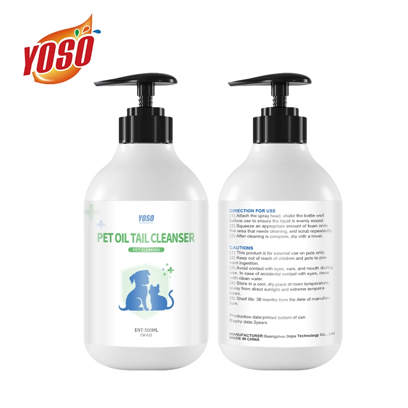 500ml Pet Oil Tail Cleansing Foam Pet Oil Tail Cleanser