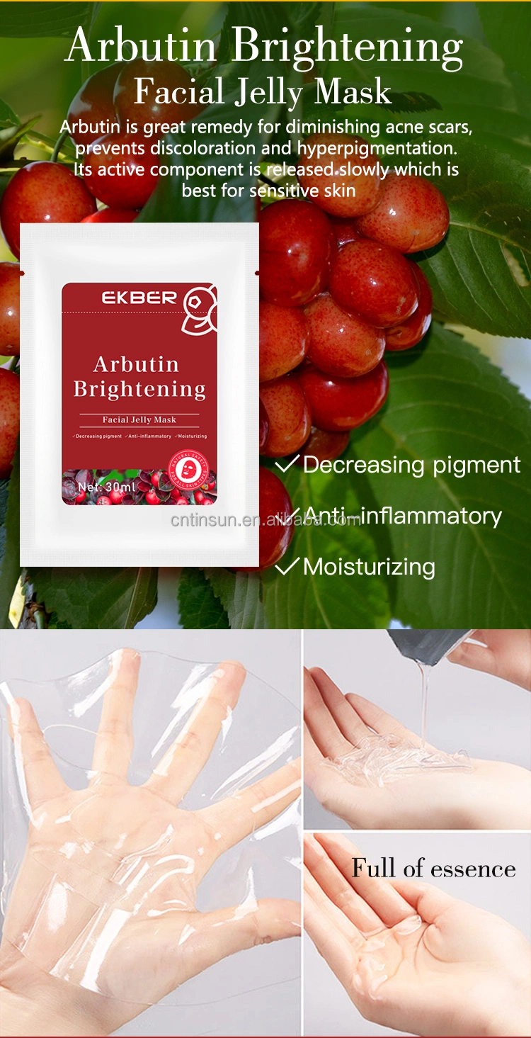 Vitamin C Rose Arbutin Orange Whitening Moisturizer Nourishing Firming Brightening Jelly Facial Mask