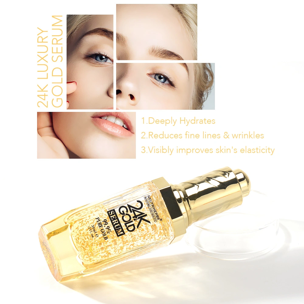 Hot Sale Skin Care Product Rich Hydrating Collagen 24K Gold Facial Serum