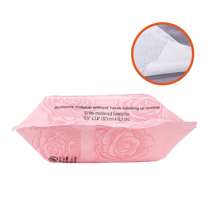 Biokleen Private Label Fragrance-Free Disposable Oil Removing Hyaluronic Acid Individually Wrapped Makeup Removing Skin Care Wipes with Logo