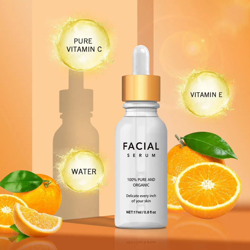 Private Label Facial Vitamin C with Anti Wrinkle Hyaluronic Acid Brightening Serum for Face