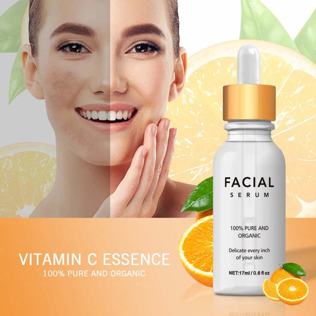 Private Label Facial Vitamin C with Anti Wrinkle Hyaluronic Acid Brightening Serum for Face