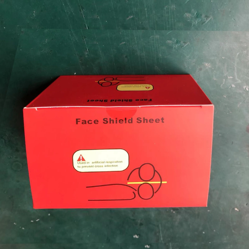 Hot Sale First Aid Emergency Pocket Face Disposable Disinfection Mouth-to-Mouth Shield Sheet CPR Mask