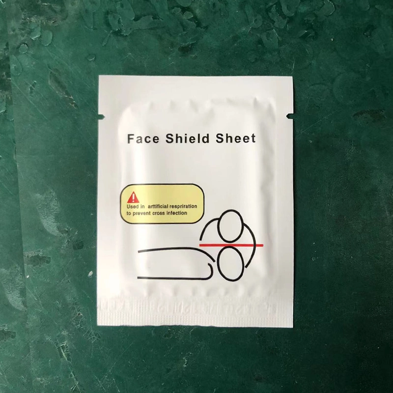 Hot Sale First Aid Emergency Pocket Face Disposable Disinfection Mouth-to-Mouth Shield Sheet CPR Mask