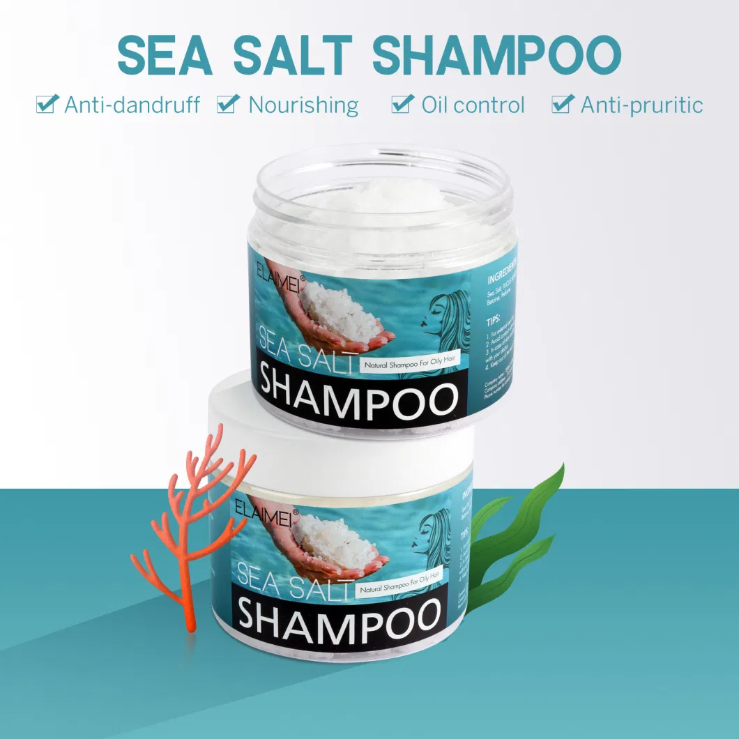 Sea Salt Nourishing Scalp Shampoo Cleansing Oil Control Shampoo Anti-Dandruff Itching Shampoo