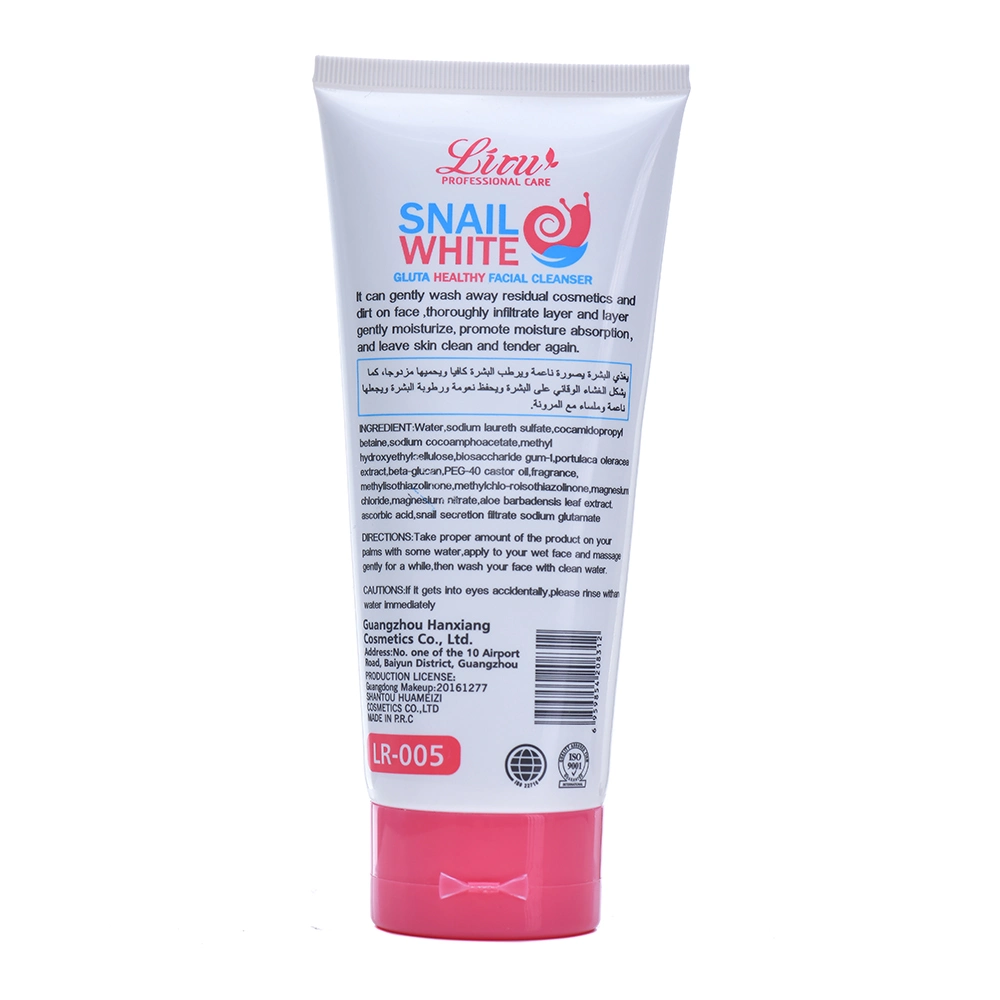 Liru Snail Essence Facial Cleanser Nourishes Whitening Pores Cleansing Foam