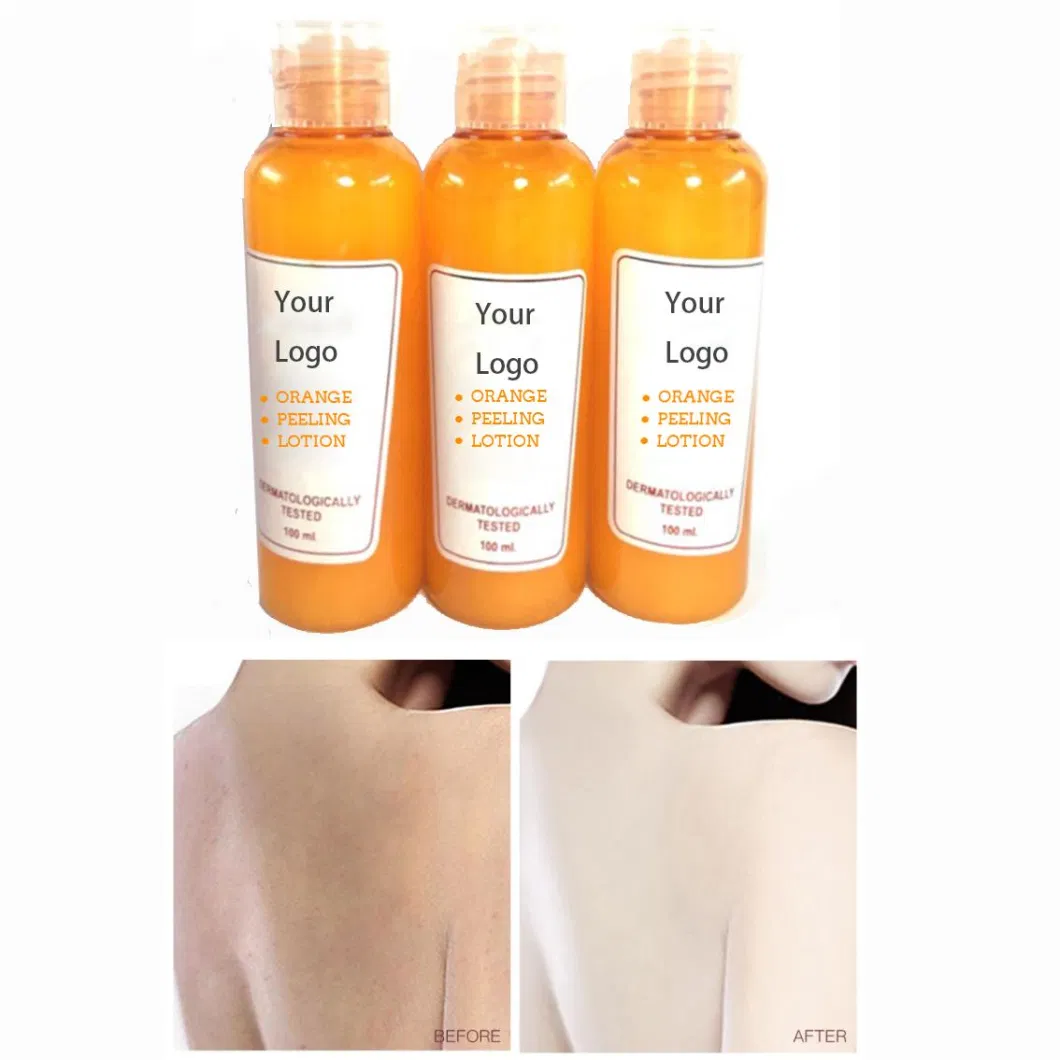 Exfoliating Body Lotion Black Skin Whitening Lightening Orange Peeling Lotion