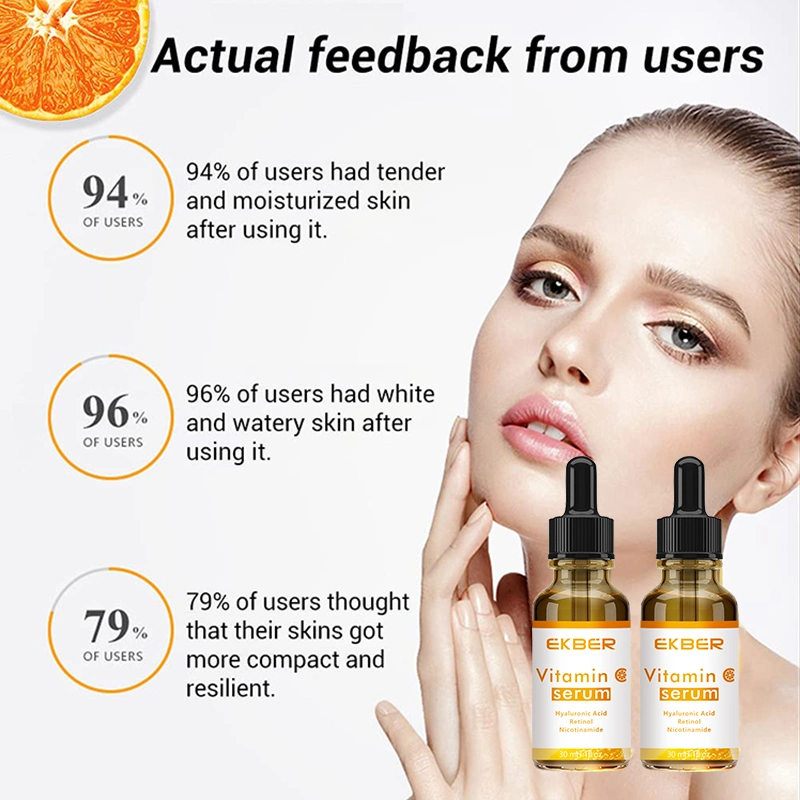 Wholesale Ekber Glowing Face Care Serum Repairing Serum Nicotinamide Whitening Skin Care Vitamin C Serum