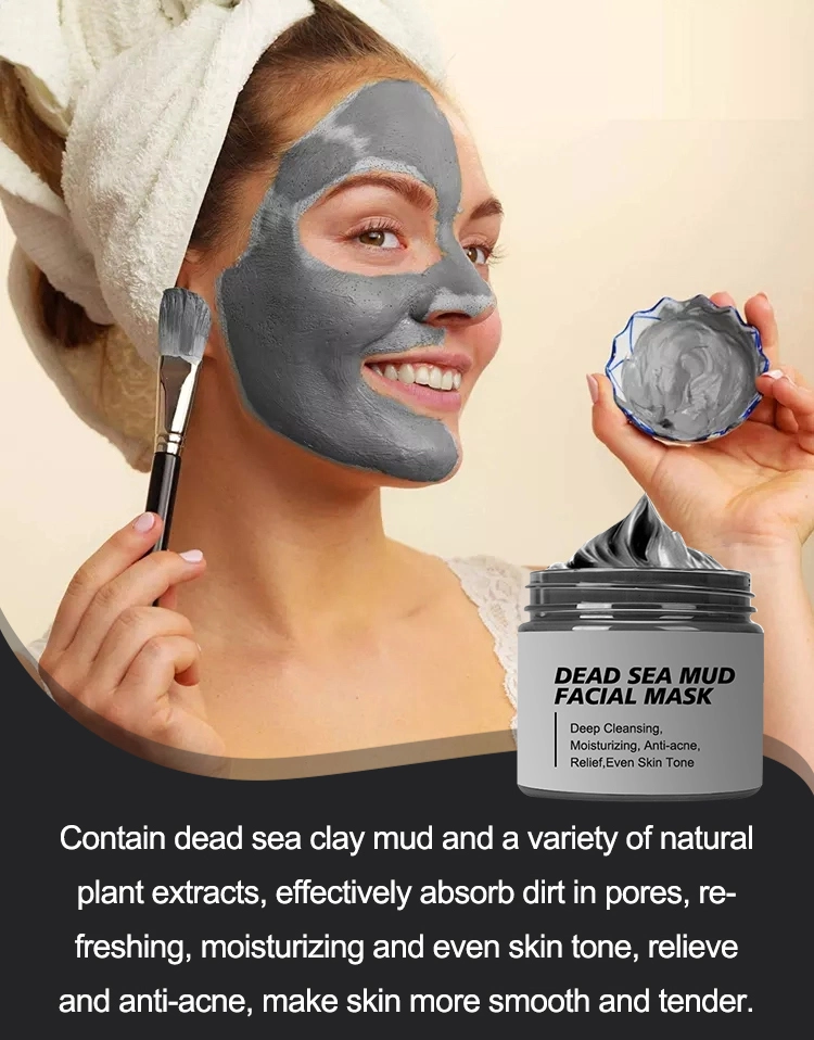 Deep Clean Anti Acne Grey Clay Oil Control Dead Sea Mud Mask