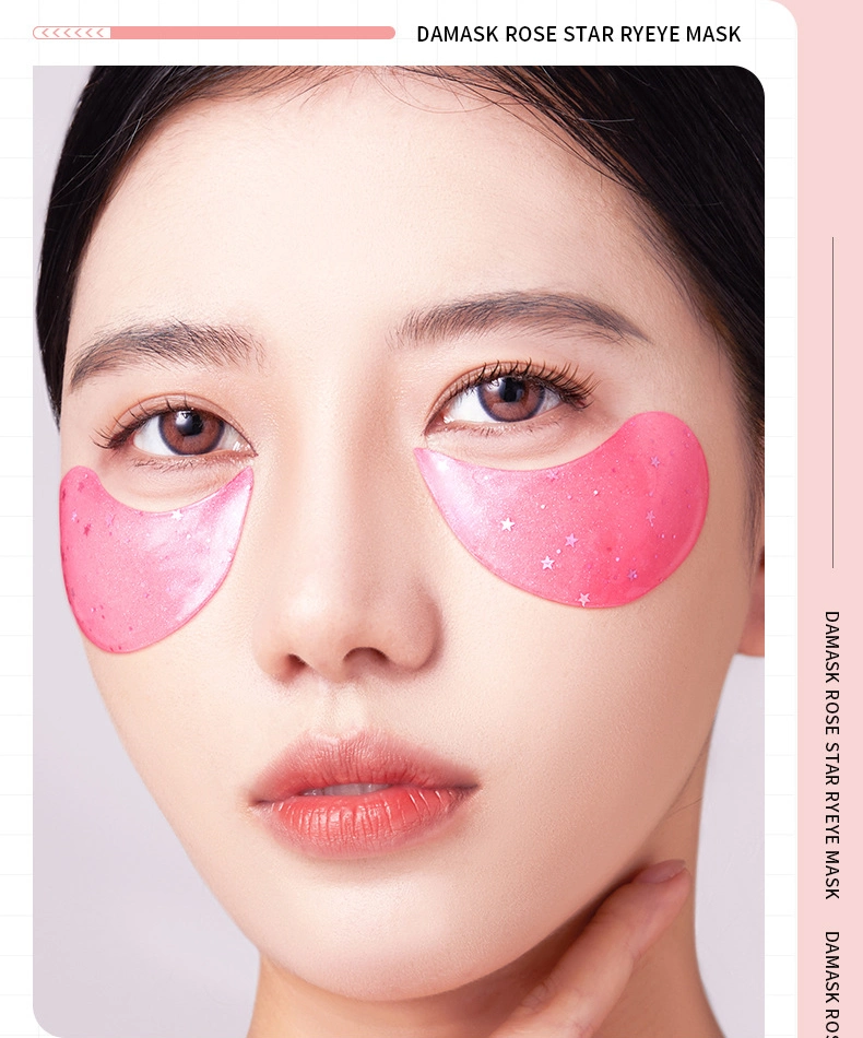 Private Label Collagen Bamboo Charcoal Rose Starry Sky Eye Patch Moisturize Anti Aging Skin Care Crystal Eye Mask