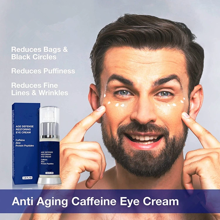 Custom Advanced Anti Aging Moisturizer Dark Circles and Puffiness Mens Eye Cream