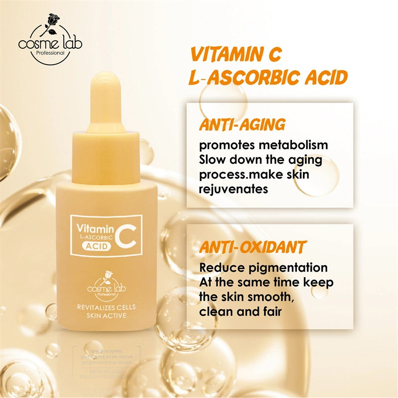 CE Logo Vitamin C Serum for Face Skin Care Cleanser Active Formula Antioxidant Serum Brightening Revitalizer Anti Aging Serums