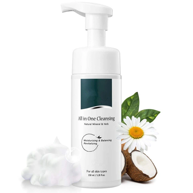 Natural Ingredients Deep Cleansing Dry &amp; Sensitive Skin Foam Facial Cleanser