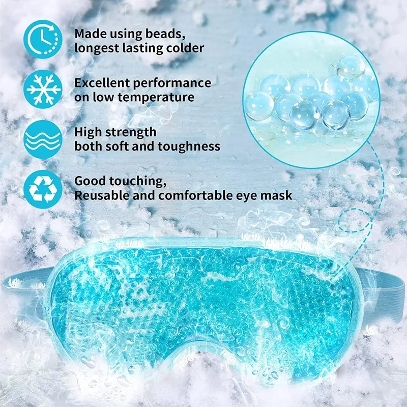 Cooling Ice Gel Eye Mask Reusable Eye Masks, Sleeping Mask