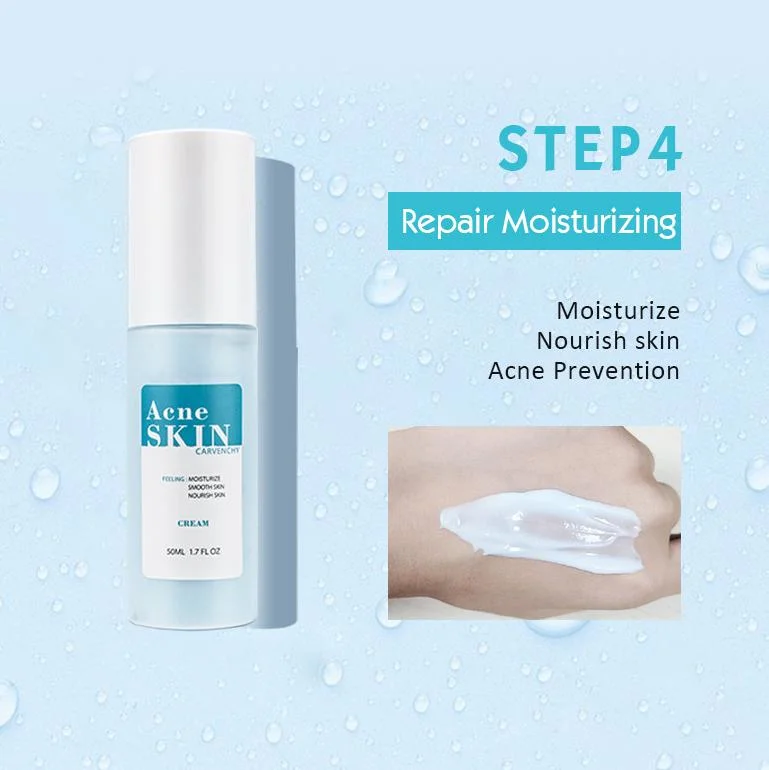 Online Wholesale in Stock Salicylic Acid Glycolic Face Cleanser Kit Serum Cream Remove Acne Scars Dark Spots Acne Treatment Skin Care Set