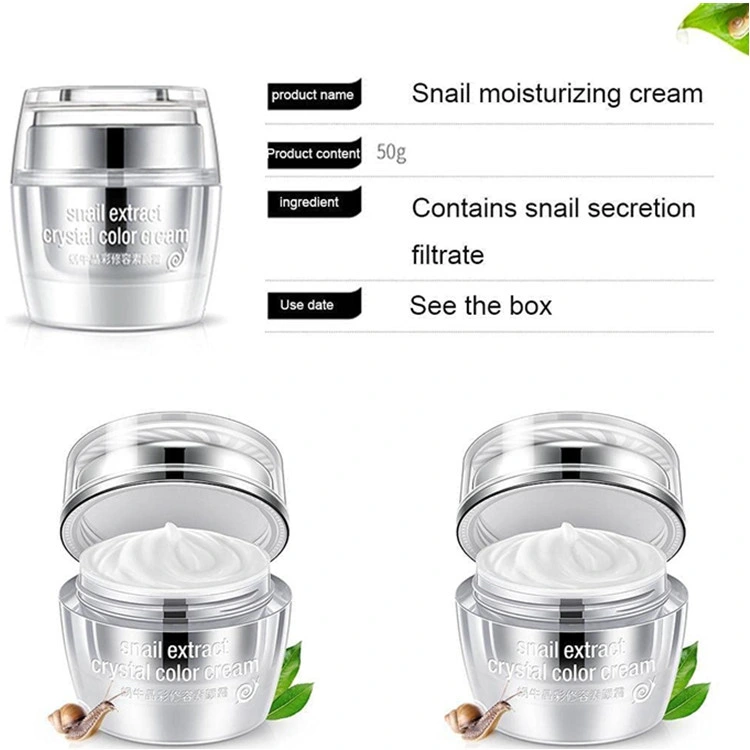 Whitening Dark Spot Remover Cream Snail Crystal Essence Color Repairing Makeup Face Cream