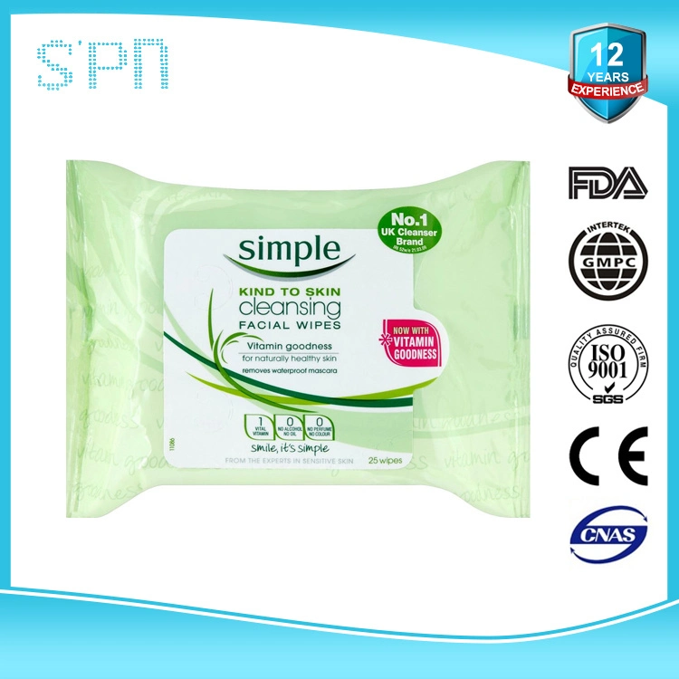 Special Nonwovens Organic and Natural Anti-Bacterial Sensitive Skin Care Disinfect Soft Make up Remover Facial Wet Wipes