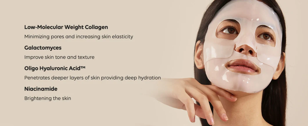 Private Label Bio-Collagen Absorb Firming Anti Aging Pore Minimizing Overnight Face Facial Sheet Mask