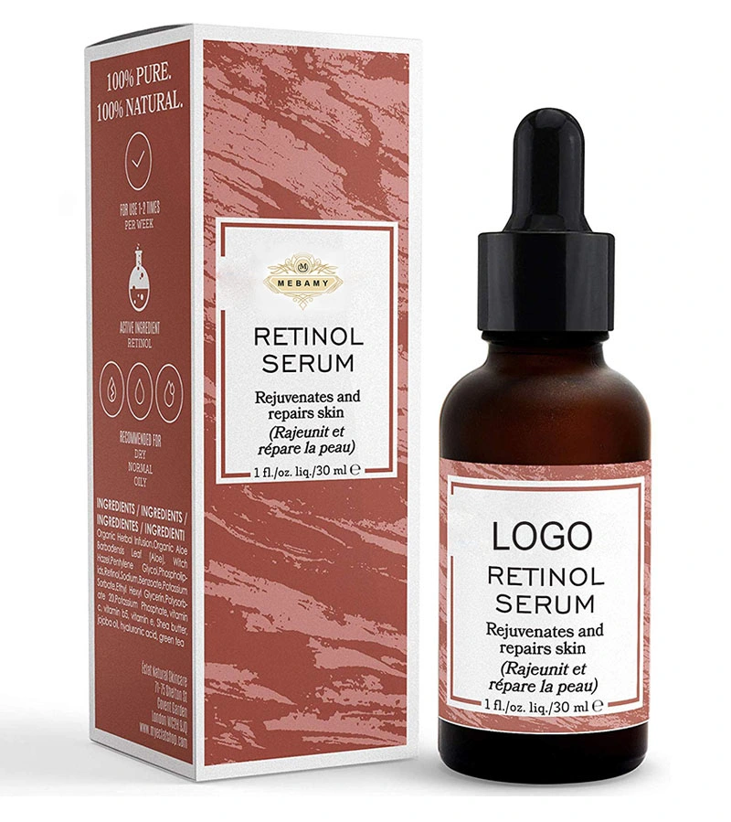 Private Label 100% Pure Natural Retinol Brightening Serum Skin Lifting Serum