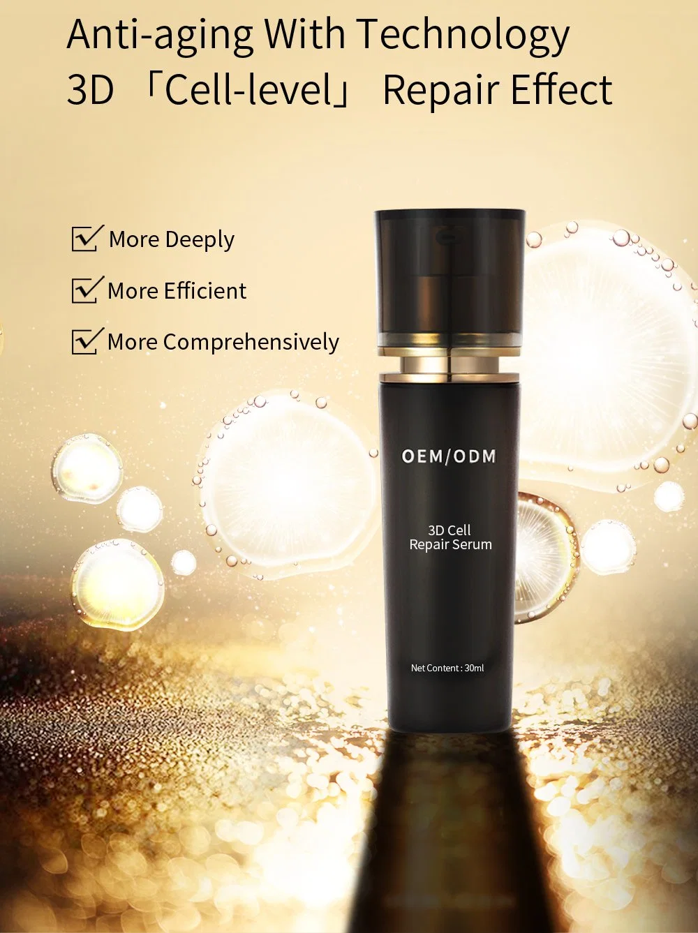 2024 Factory New 3D Cell-Level Repairing Serum Firming Antioxidant Skincare Face Serum