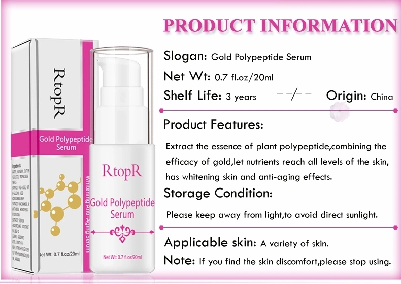 Rtopr Skin Care Anti Aging Whitening Anti Wrinkle Repair Liquid Gold Polypeptide Facial Serum