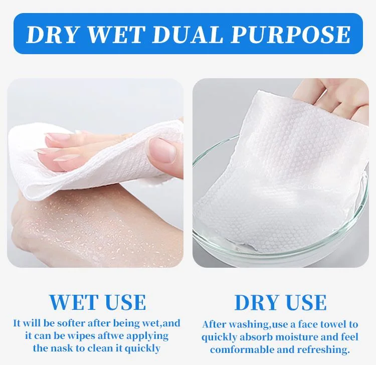 Multi-Purpose Dry Wipes for Make up Removing, Sensitive Baby Skincare Dry and Wet Towels