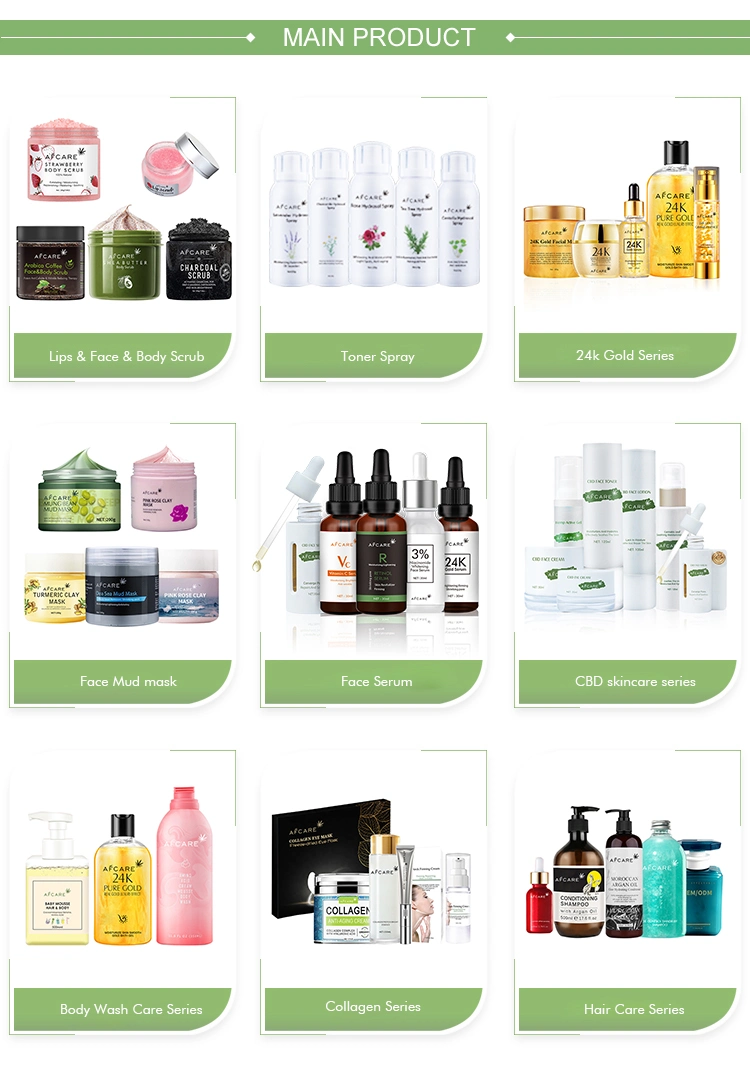 OEM Private Label Brightening Anti-Acne Hydrating Firming Turmeric Cream Oil Serum Toner Cleanser Vitamin C Skincarerepairing Whitening Face Serum Oil Gift Kit