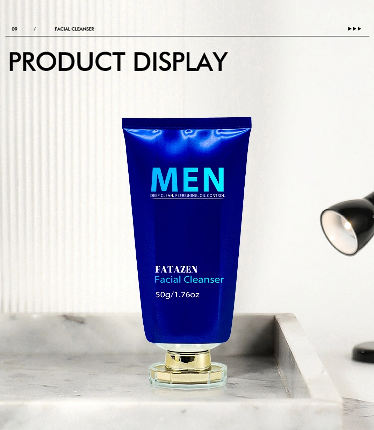 Wholesale Oil Control Moisturizing Freshing Face Wash for Men Private Label Skin Care Daily Men Facial Cleanser for Oily Skin