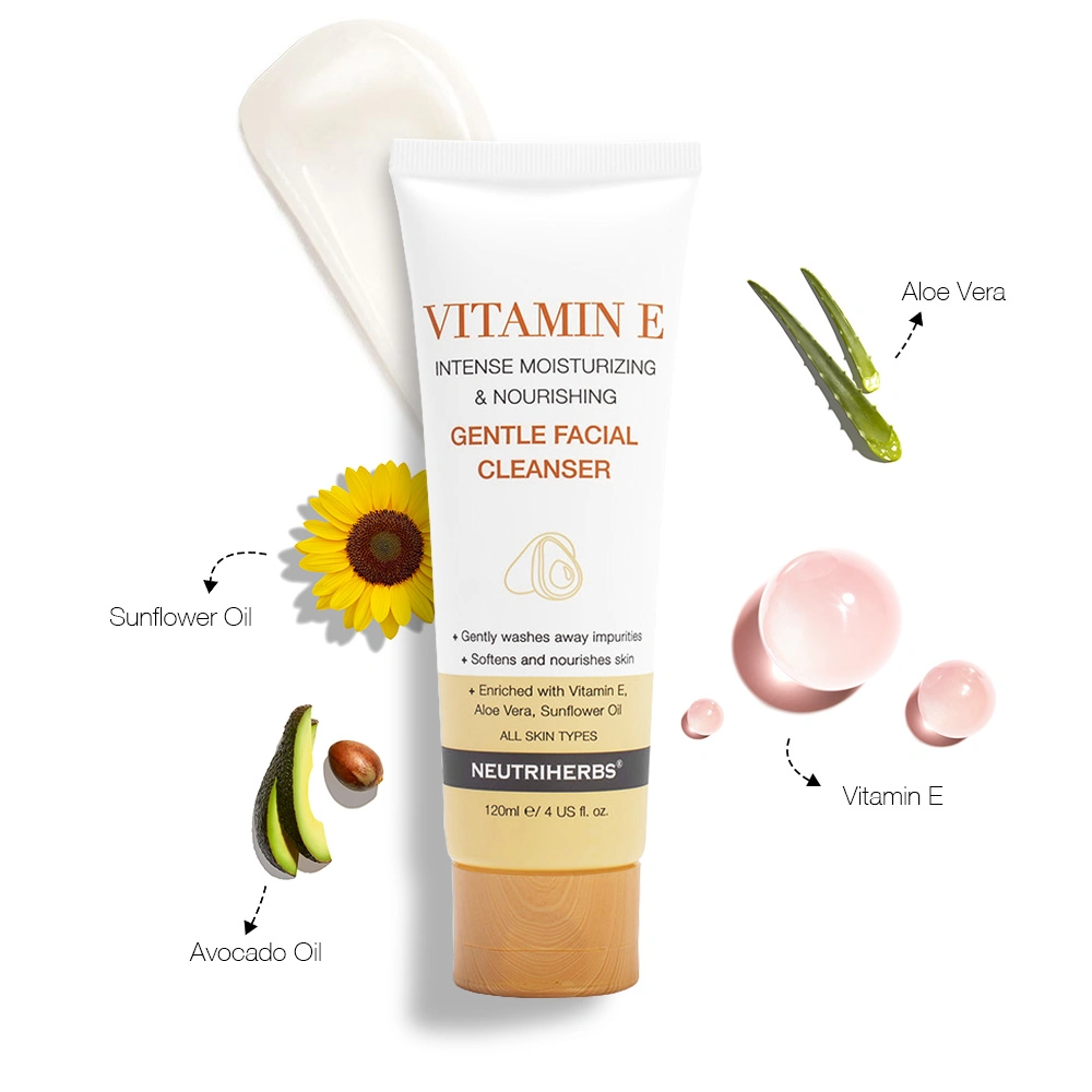 OEM Face Skin Beauty Face Wash for Combination Skin Vitamin E Cleansing Foam