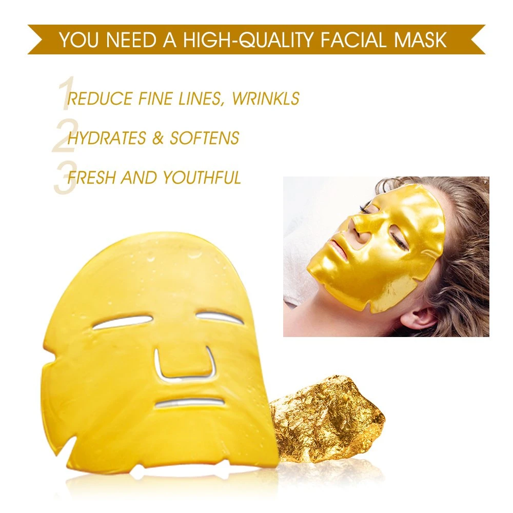 Natural Skin Care Tightening Nourishing Collagen Face Peel off Gold Mask