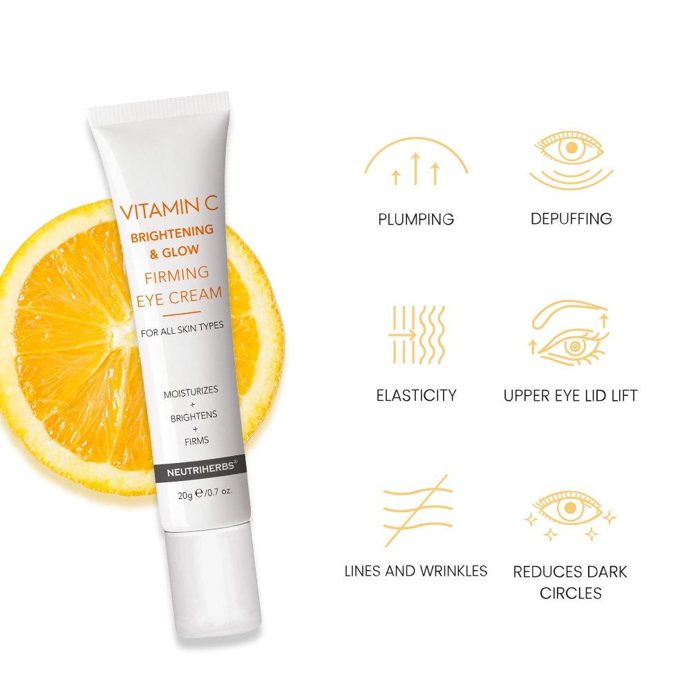 Hot Selling OEM Vitamin C Removing Dark Circle Anti-Wrinkle Brightening Collagen Eye Cream