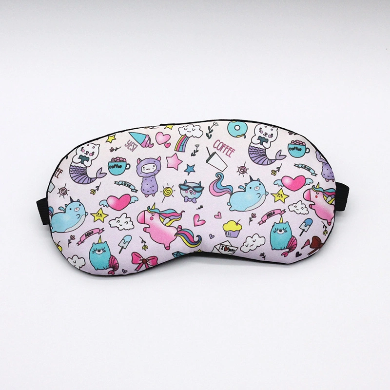 Cooling Custom Printed Eye Mask for Sleeping with Adjustable Strap Eye Patch with Cooling Gel Pad Inside