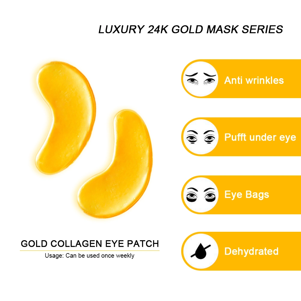 Wholesale Beauty Anti Aging Dark Circles Gel Gold Collegen Eye Mask