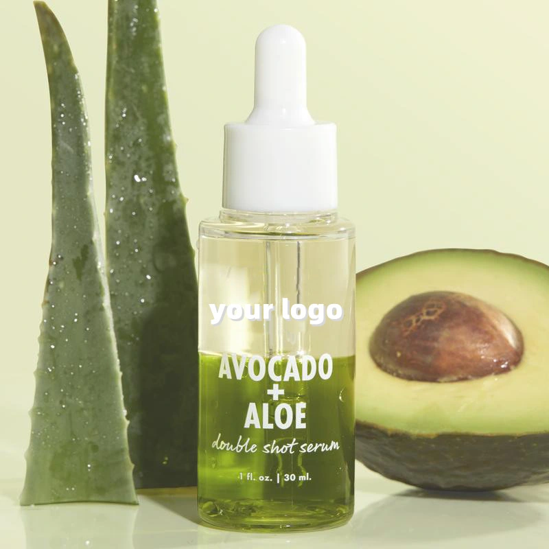 Beauty Cosmetics Skin Care Vitamin C Avocado Aloe Double Shot Serum