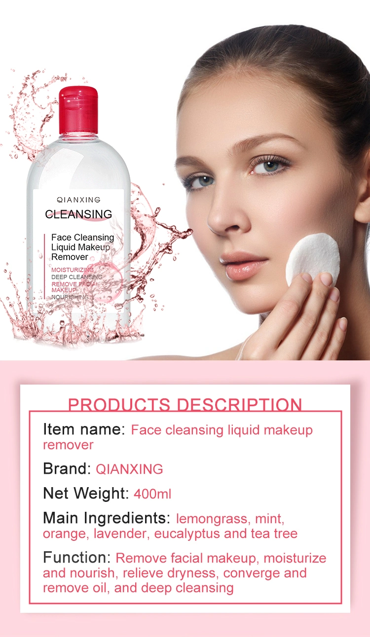 Moisturizing Face Lip Eye Makeup Micellar Cleansing Water