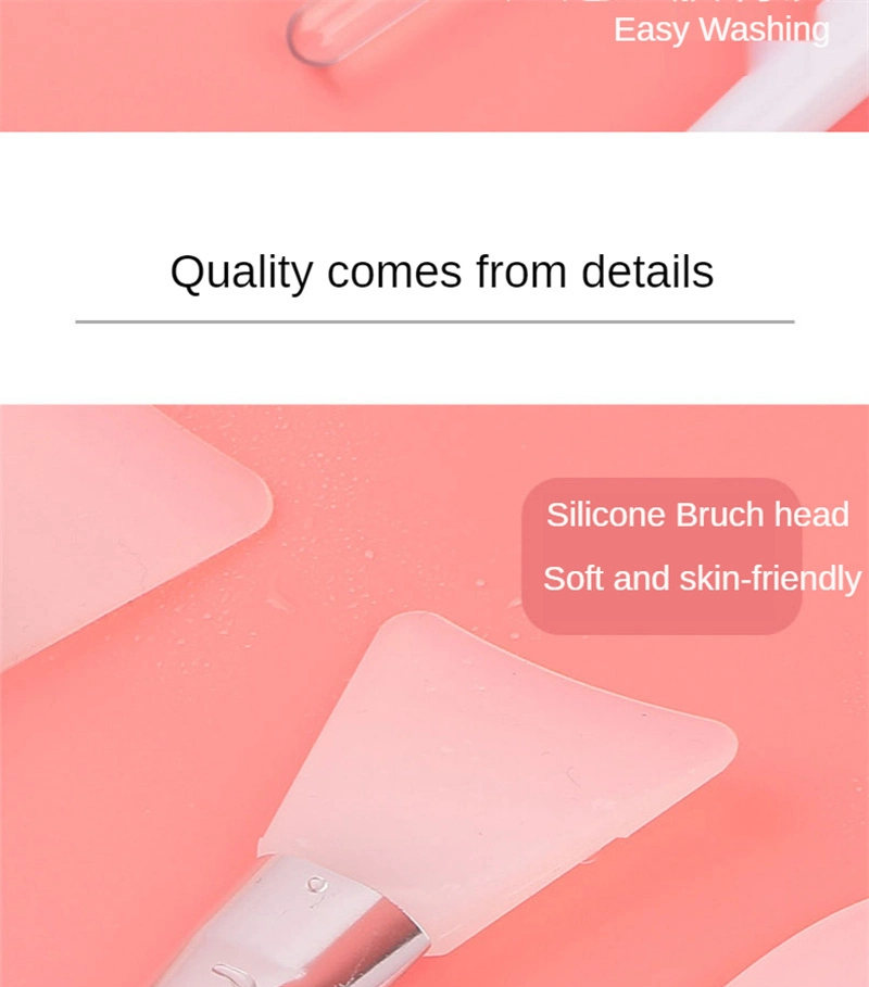 Soft Reusable Cosmetic Tool Treatment Facial Silicone Brush Clay Mask Mud Mixing Brush Apply Mask Stick Beauty for Skin Care