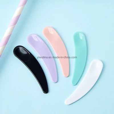 Cosmética Envasado <a href='/crema/'>Crema</a> cuchara Crescent espátula pequeño Maquillaje facial Scoop Cuchara de máscara de crema