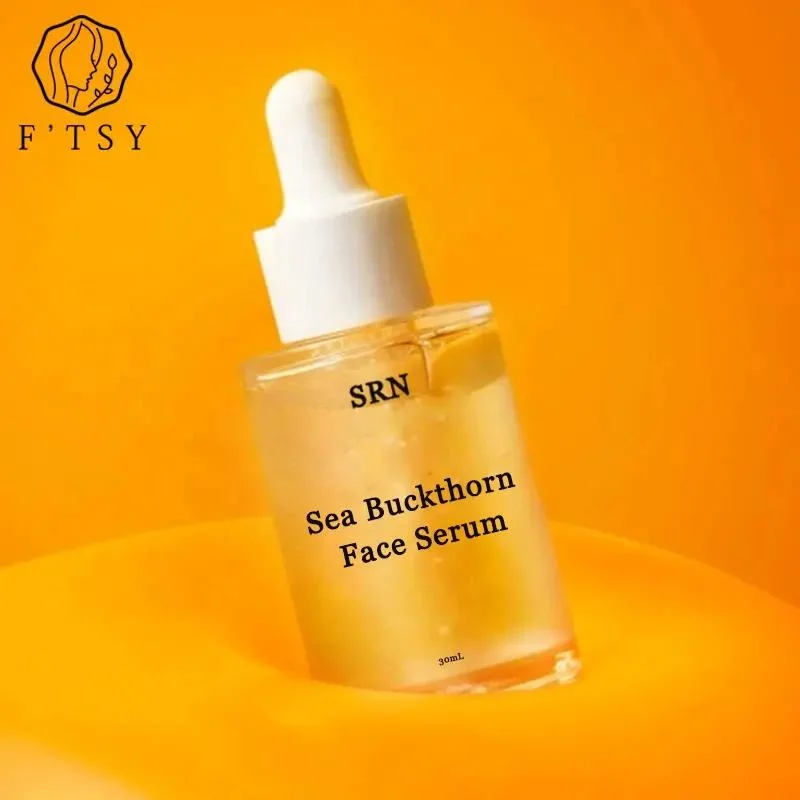 Natural Vegan Brightening Rejuvenating Vitamin C Sea Buckthorn Extract Face Serum