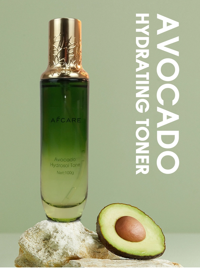 Moistening Repairing Brightening Anti-Aging Sedated Avocado Hydrosol Toner for Private Label