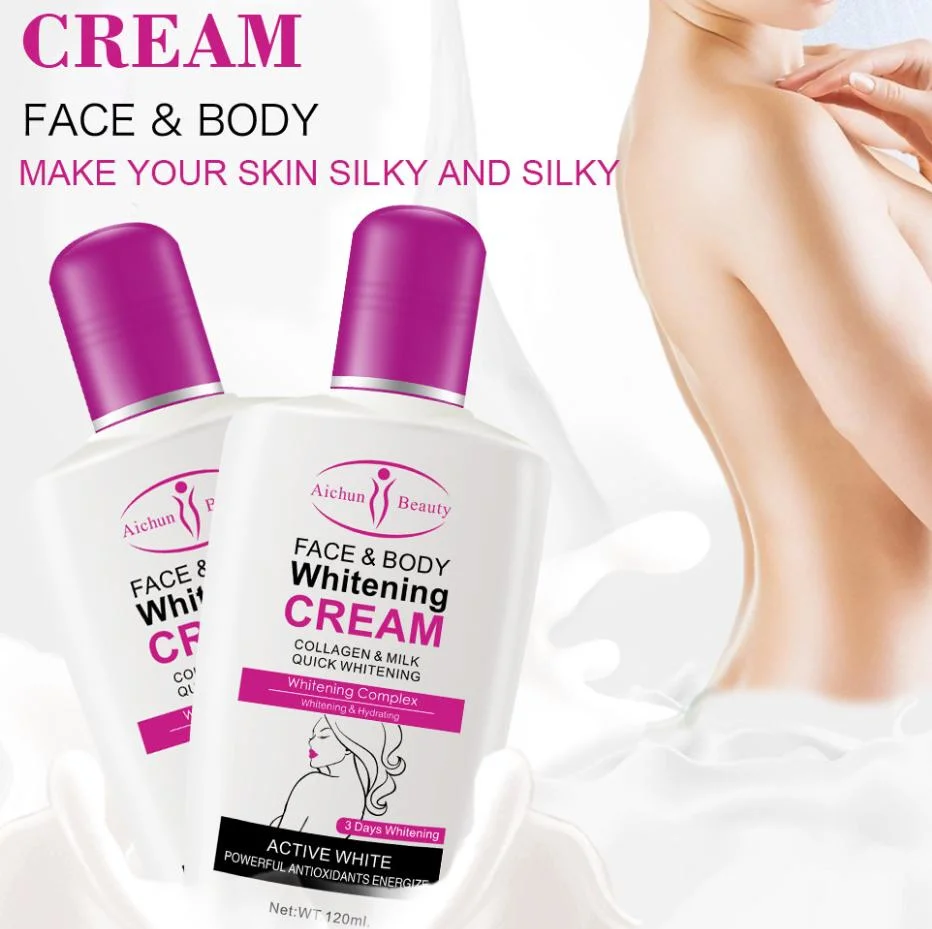 Online Wholesale in Stock Beauty Milk Moisturizer Natural Body Face Skin Whitening Lotion Cream for Women